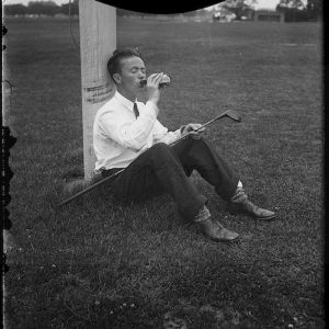 photographie golfeur amateur 1923