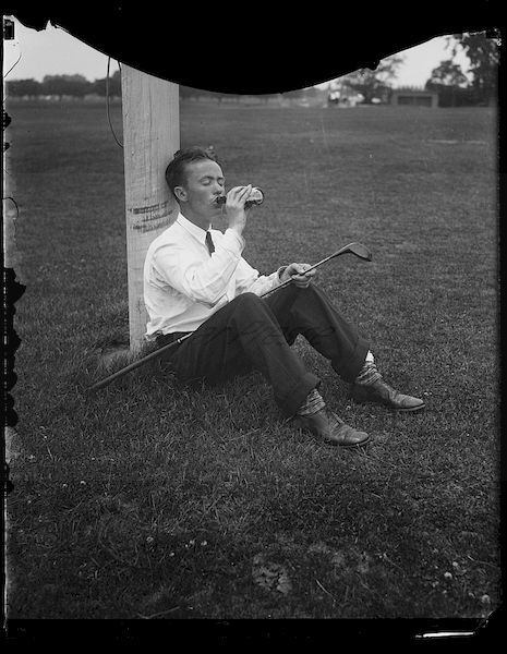 photographie golfeur amateur 1923
